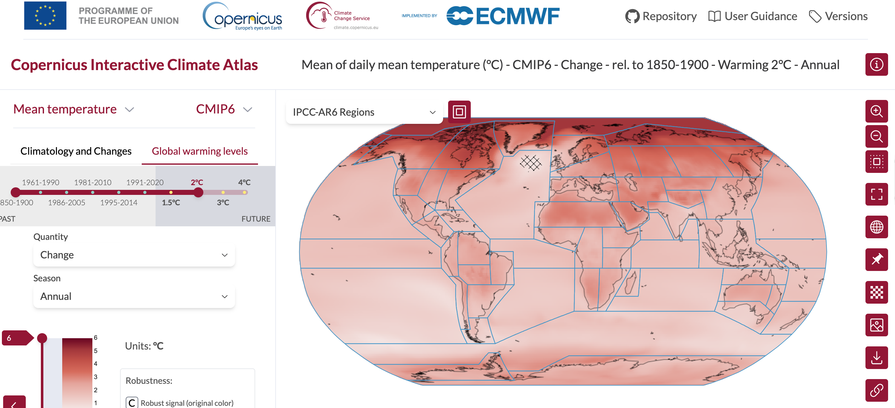 Copernicus climate atlas